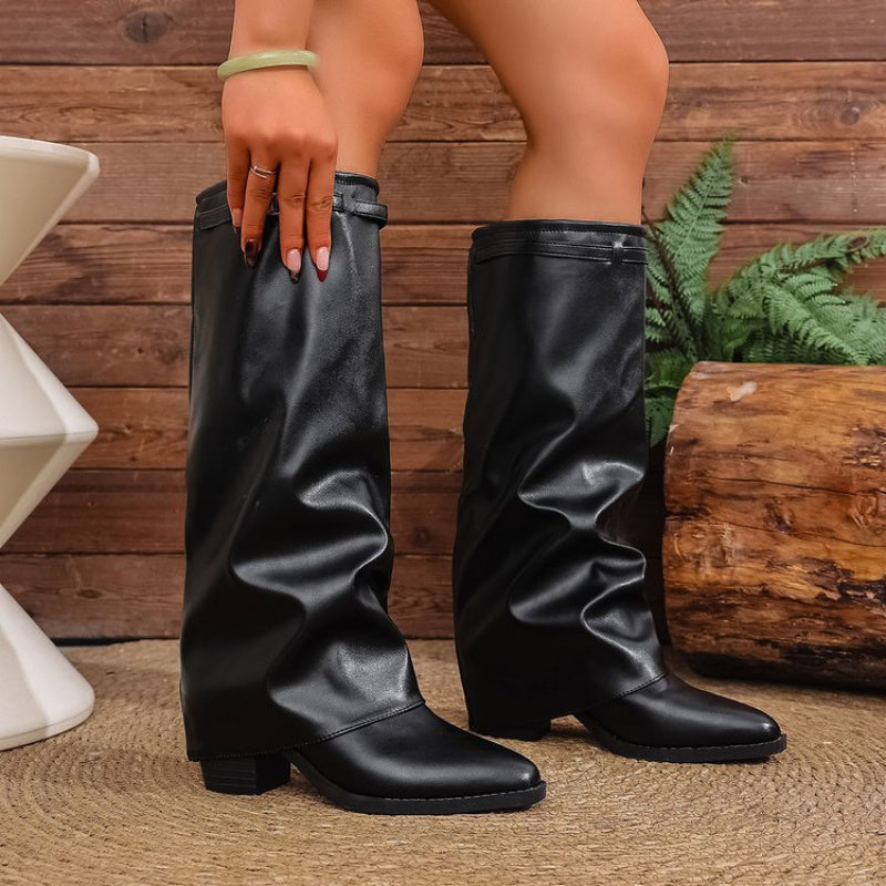 Primrose | Women's Pointed Toe Knee High Boots Tall