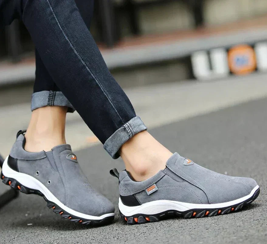 Quentin | Men's Suede Slip on Trainers