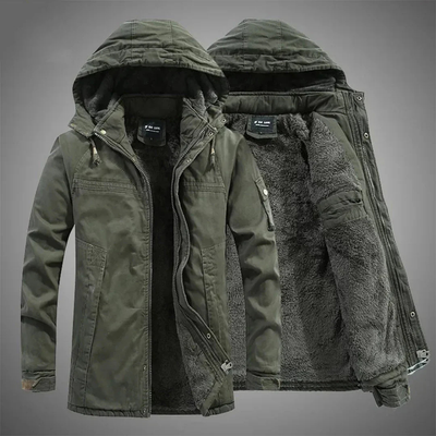 Raoul | Men's Fur Lined Hooded Parka Jacket