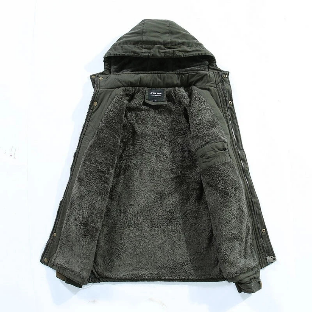 Raoul | Men's Fur Lined Hooded Winter Jacket
