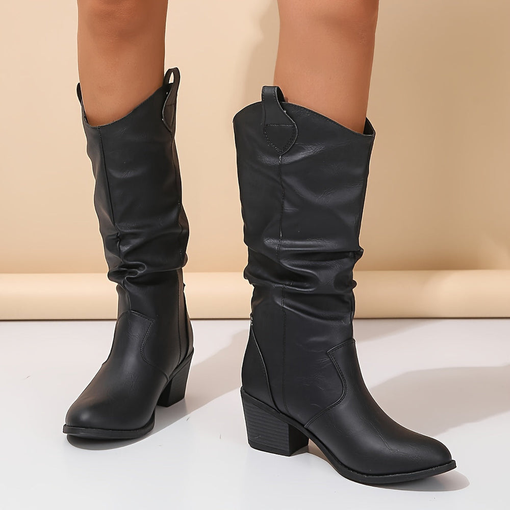 Rhiannon | Women's Wide Calf Western Knee High Boots