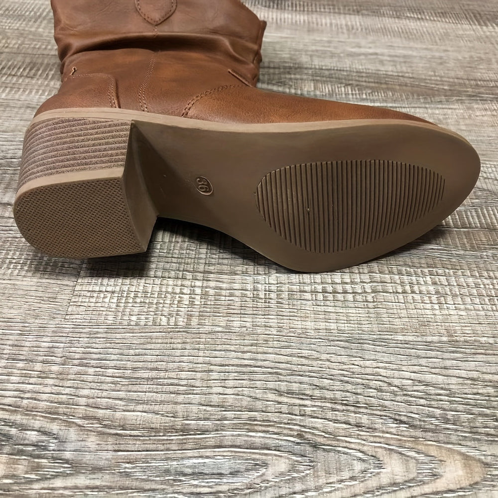 Rhiannon | Women's Wide Calf Western Knee High Boots