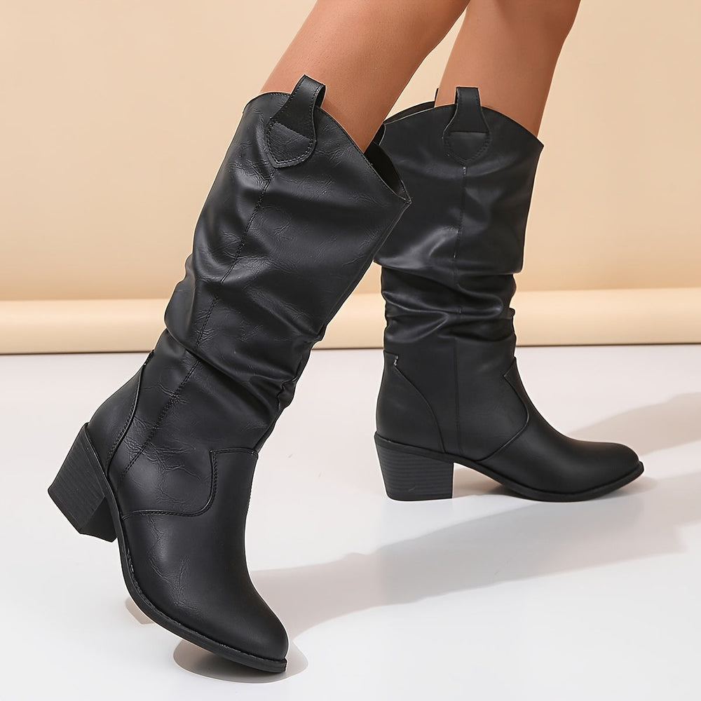 Rhiannon | Women's Wide Calf Western Knee High Boots