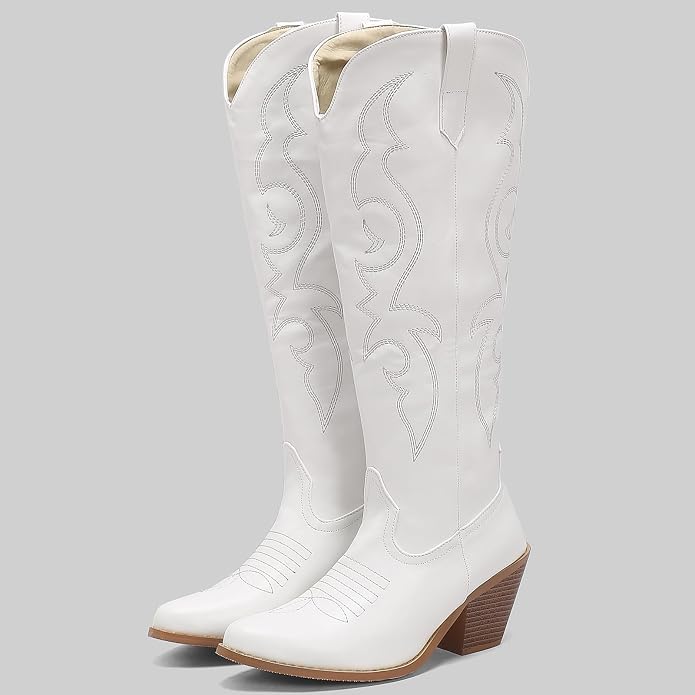 Romilly | Women's Pointed Toe Western Knee High Boots