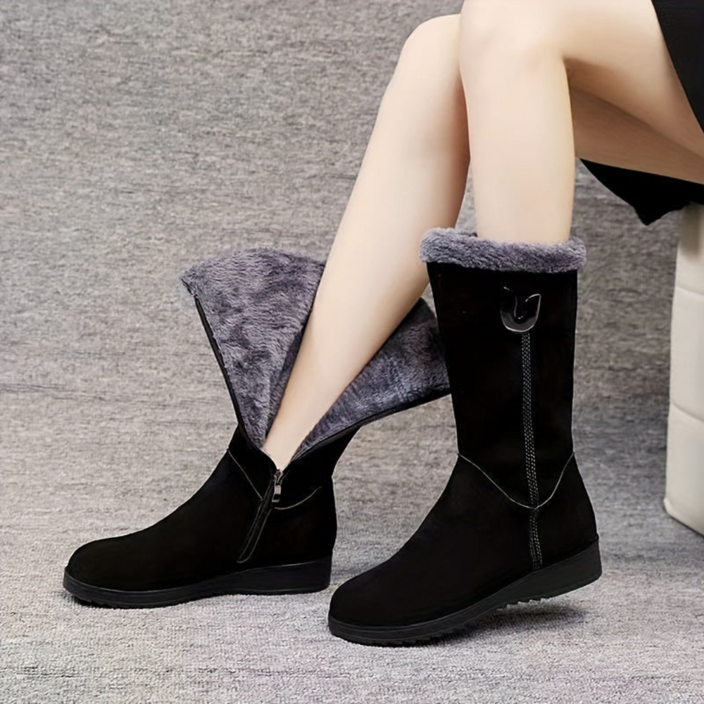 Rosalind | Women's Lug Sole Knee High Boots Tall