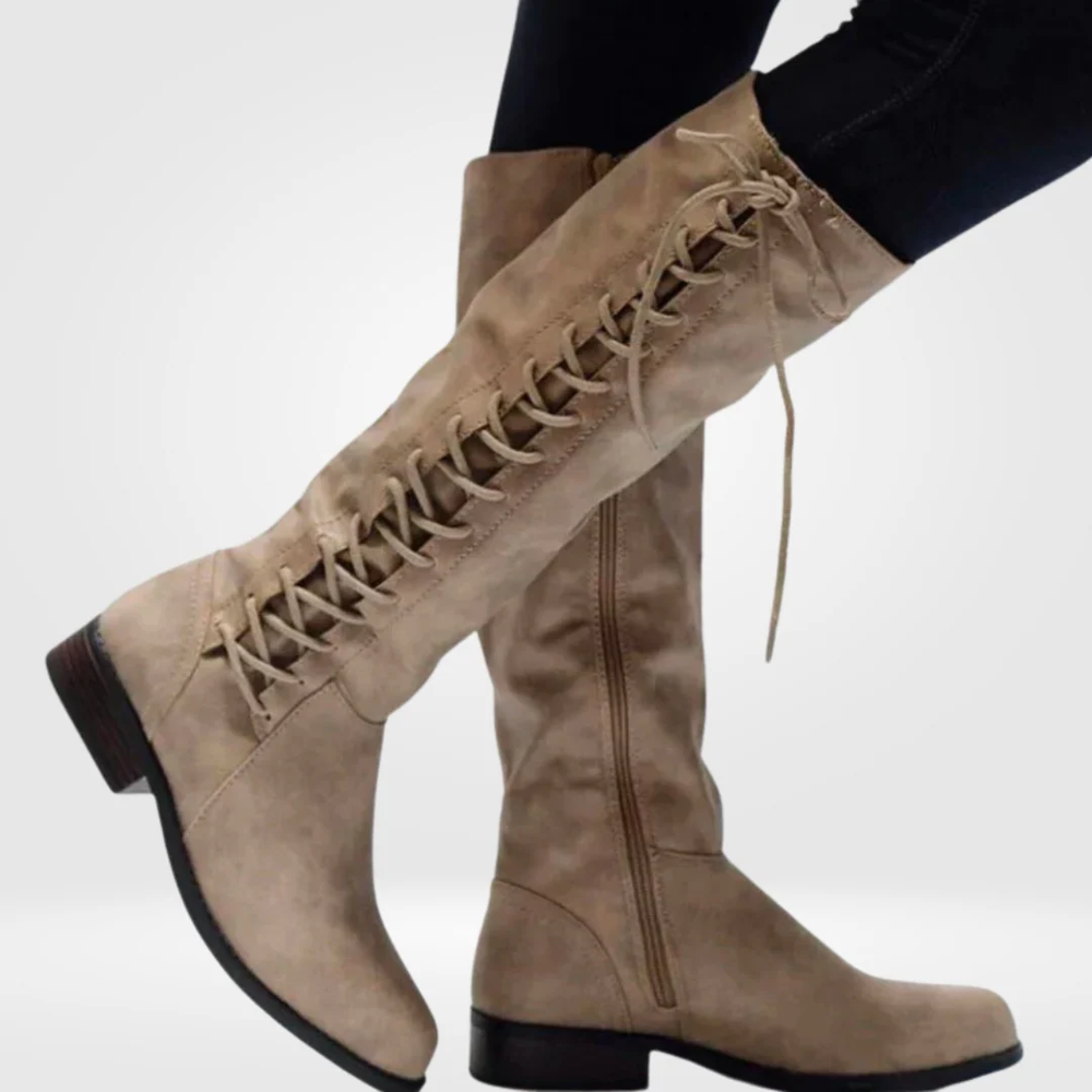 Rowena | Women's Knee High Boots Heeled Tall
