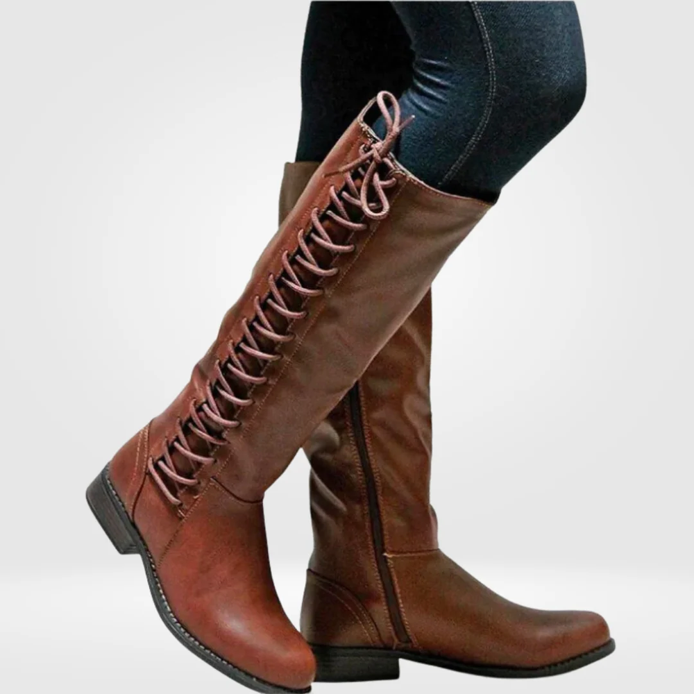 Rowena | Women's Knee High Boots Heeled Tall