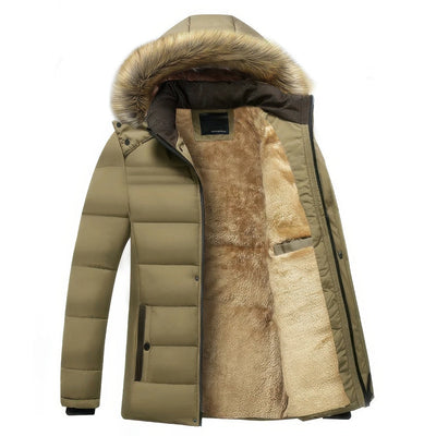 Rufus | Men's Fleece Lined Hooded Puffer Jacket