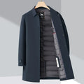 Men's Down-Filled Short Trench Coat
