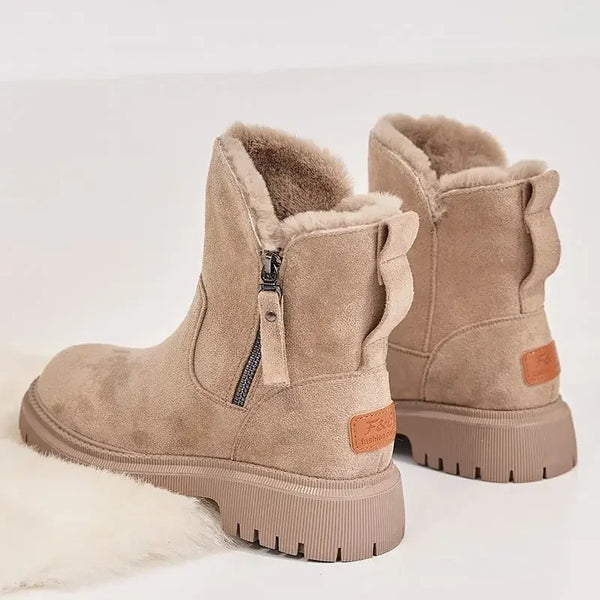Women's Fur-Lined Side-Zip Winter Boots