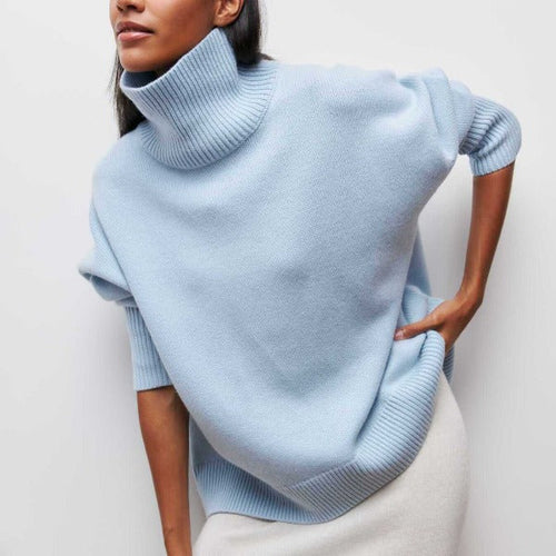 Women's Soft Fine-Knit Turtleneck Sweater