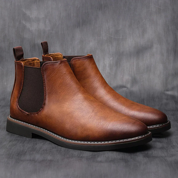 Men's Classic Suede-Look Chelsea Boots