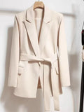 Women's Stylish Belted Blazer