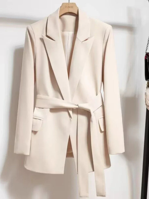 Women's Stylish Belted Blazer