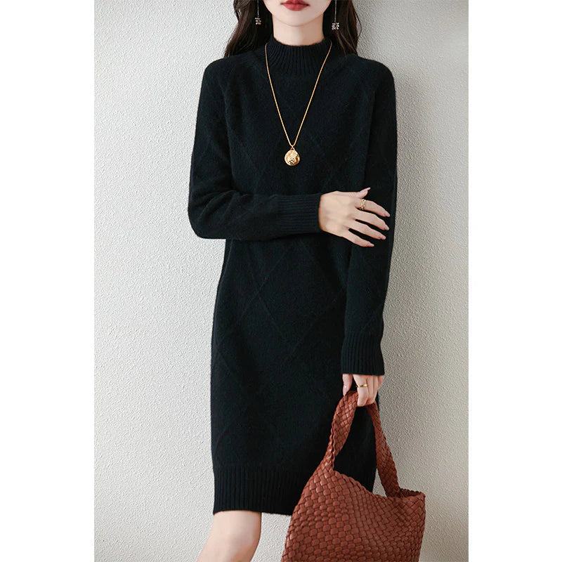 Sabine | Women's Long Jumper Dress Knit