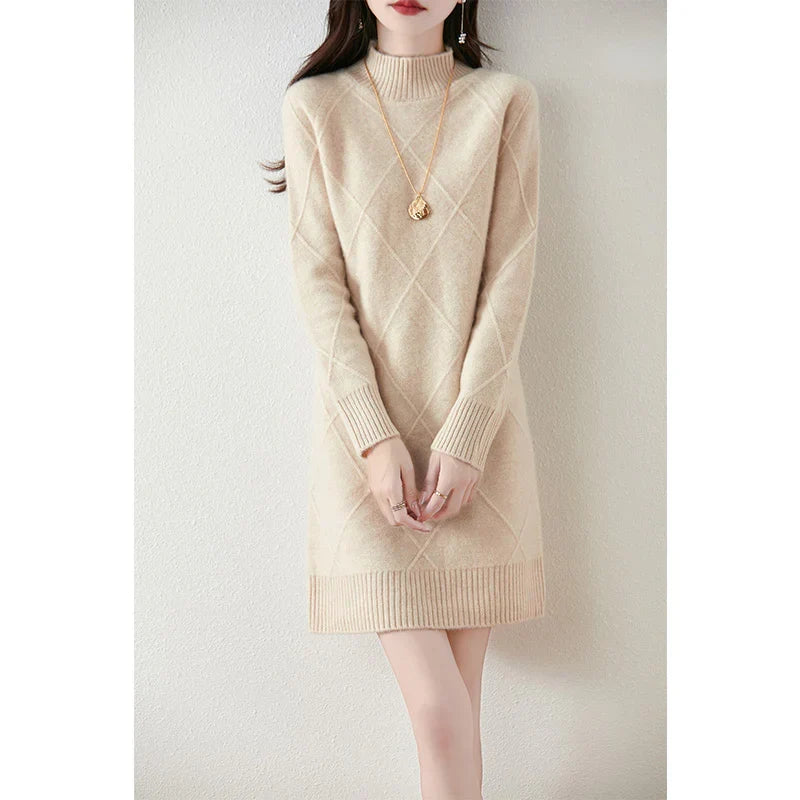 Sabine | Women's Long Jumper Dress Knit