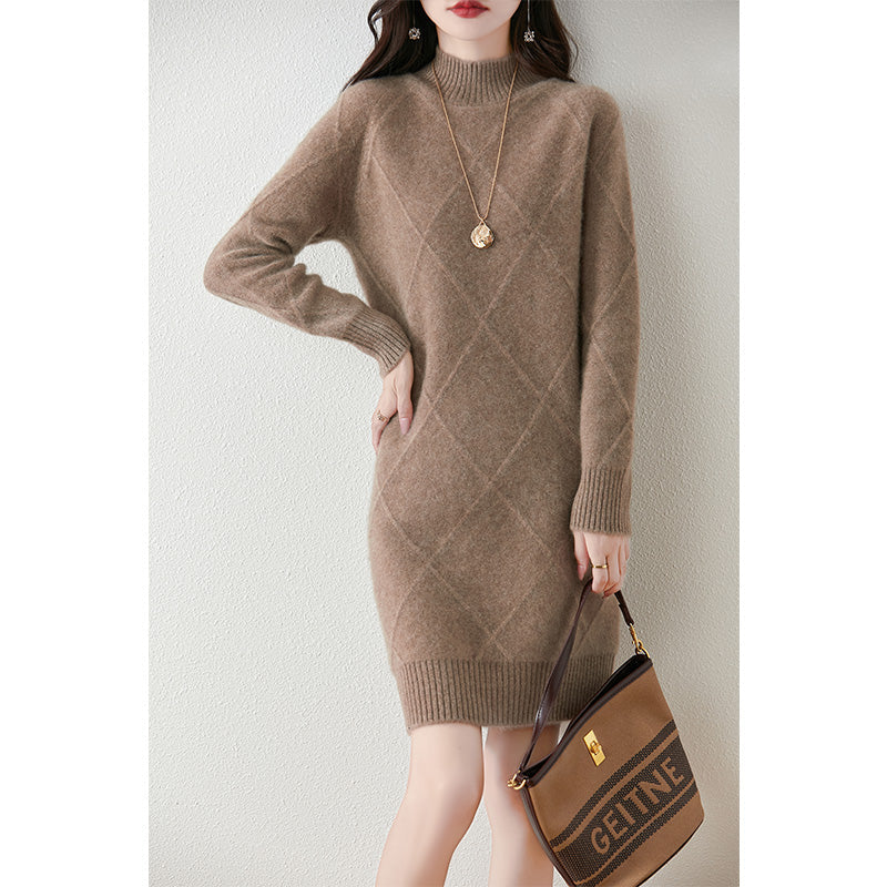 Sabine | Women's Long Jumper Dress Knit