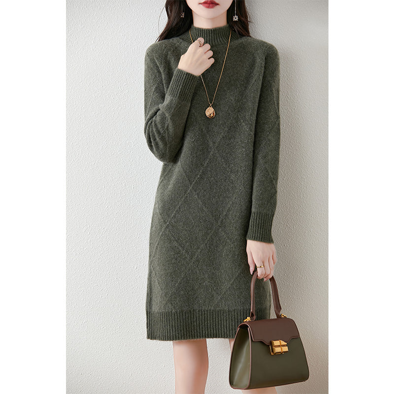 Sabine | Women's Long Jumper Dress Knit