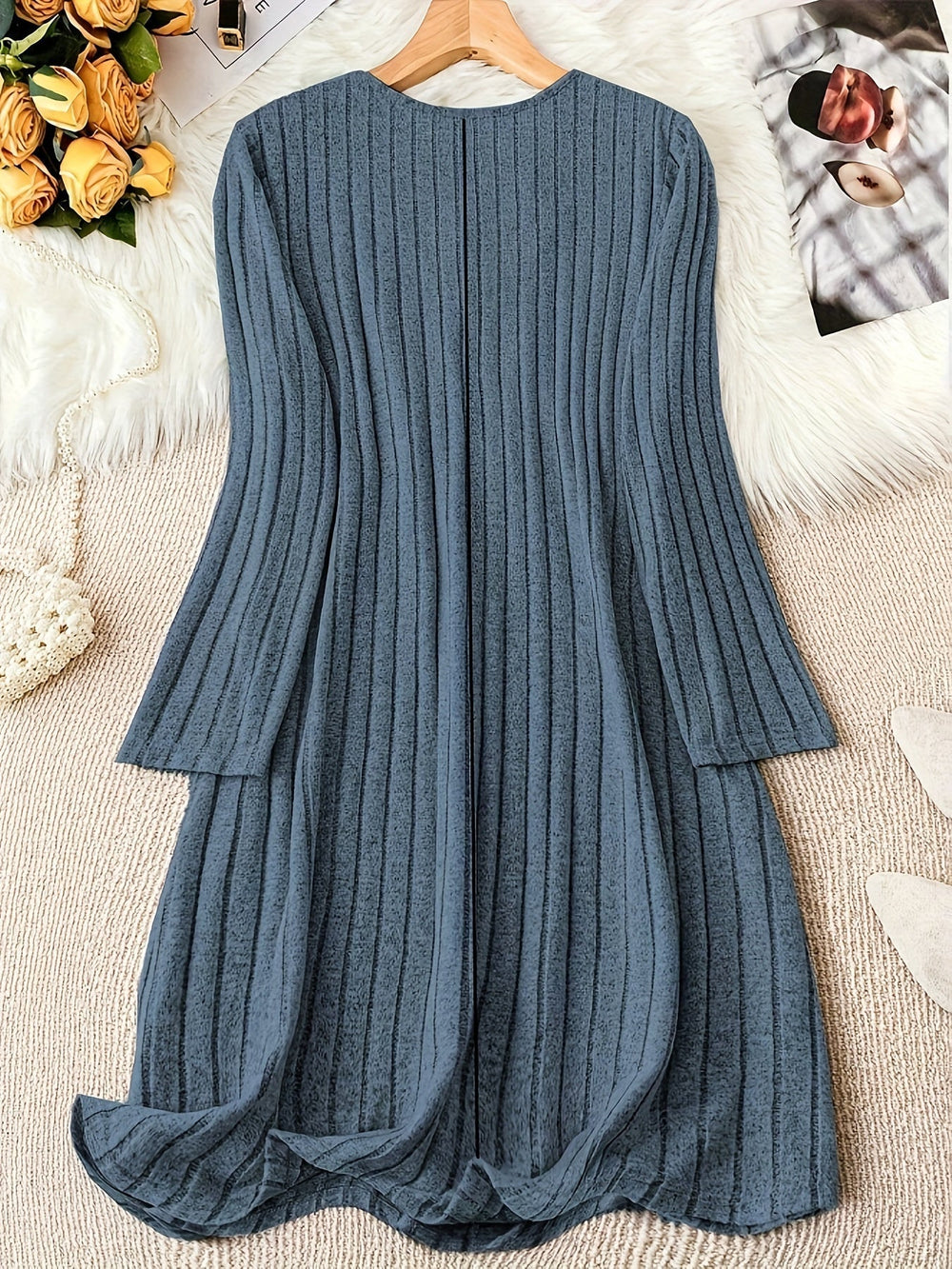 Saoirse | Women's Ribbed Jumper Dress Knit