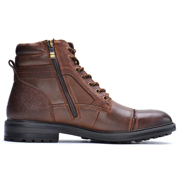 Men's Premium Lace-Up Leather Boots