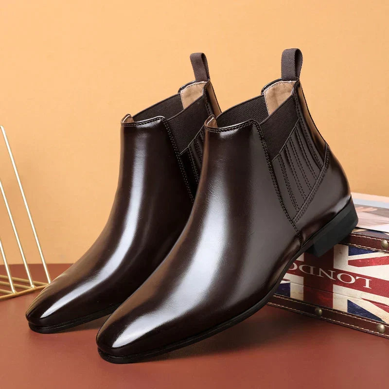 Men's Glossy Premium Chelsea Boots
