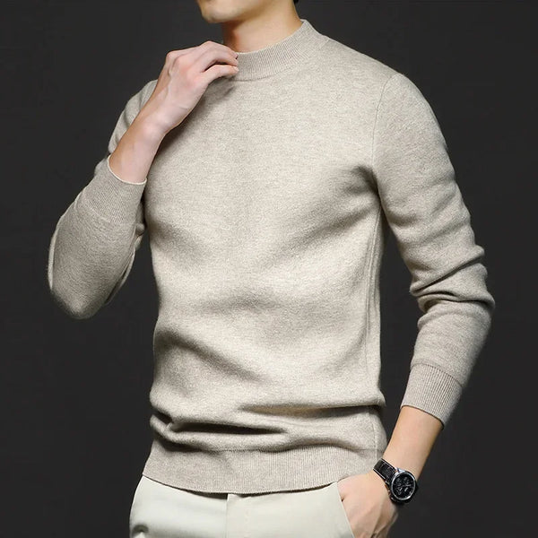 Men's Premium Wool-Blend Turtleneck Sweater