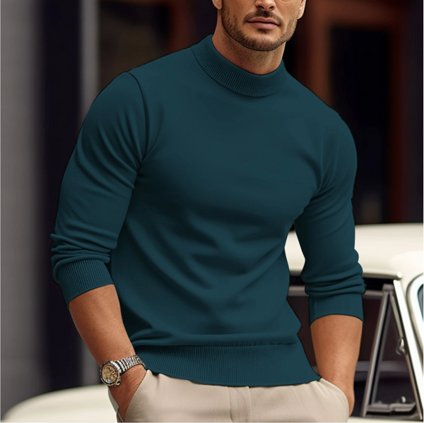 Men's Slim Fit Knitted Turtleneck Sweater