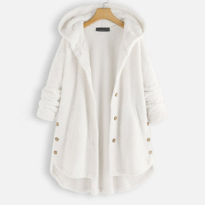 Tabitha | Women's Hooded Button Fleece Jacket