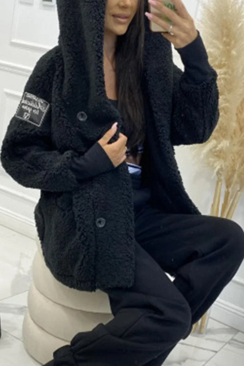 Talia | Women's Hooded Sherpa Fleece Jacket