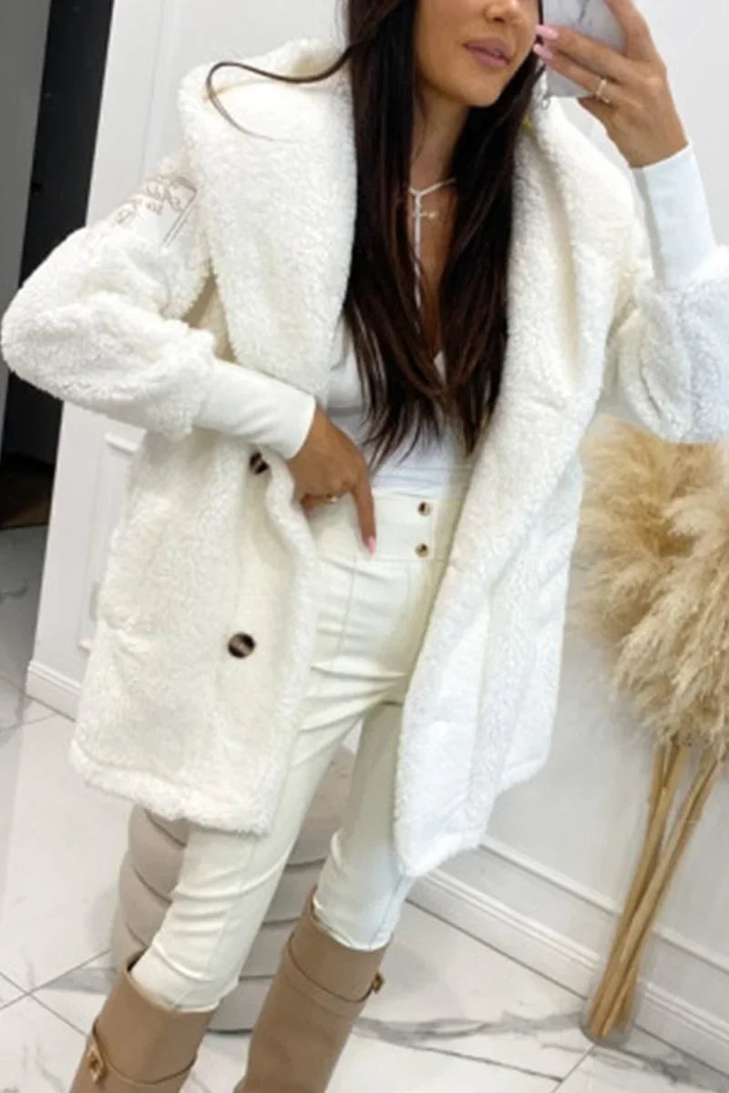Talia | Women's Hooded Sherpa Fleece Jacket