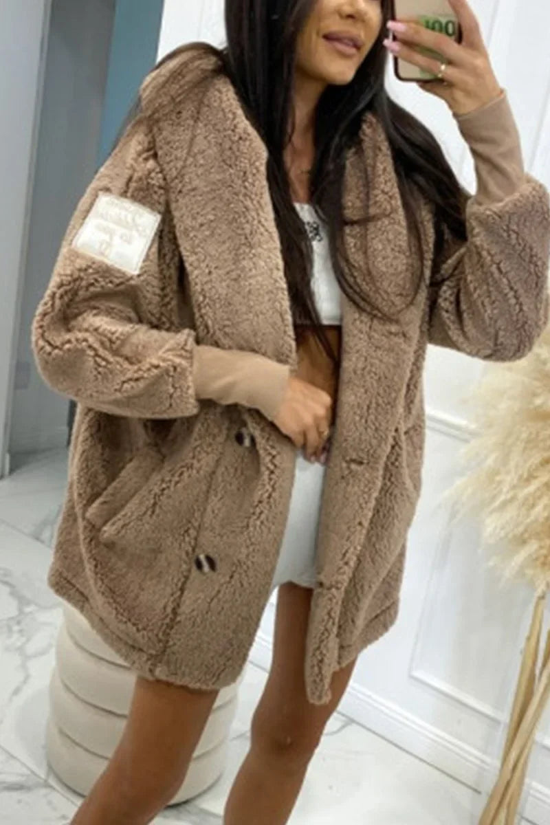 Talia | Women's Hooded Sherpa Fleece Jacket