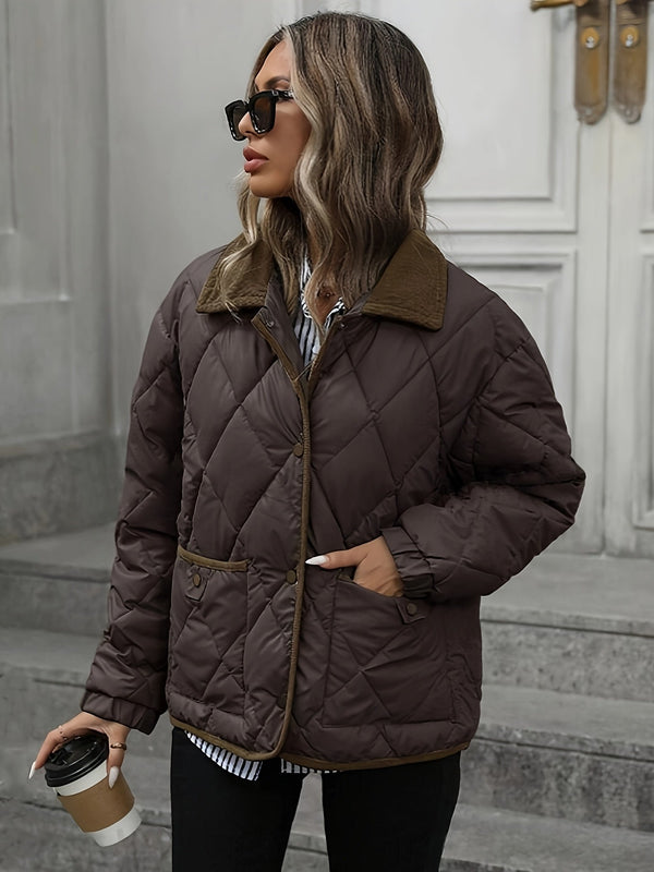 Women's Windproof Quilted Winter Jacket