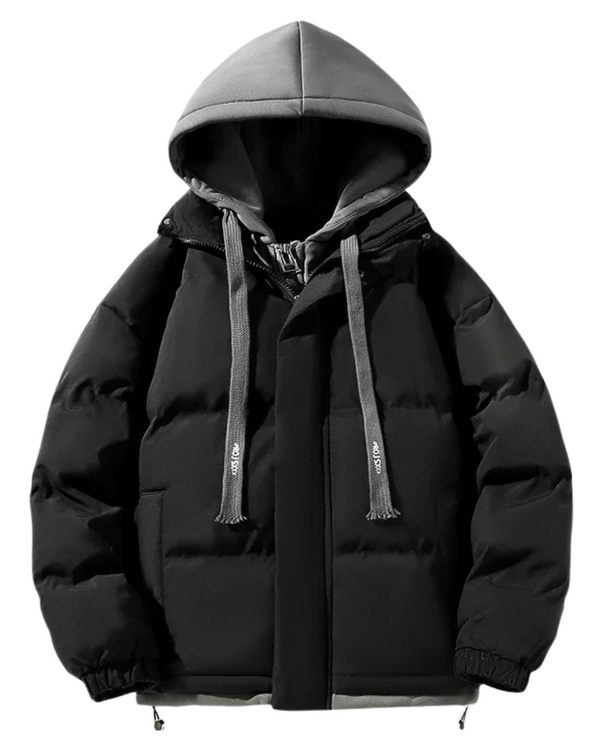 Men's Casual Hooded Puffer Jacket