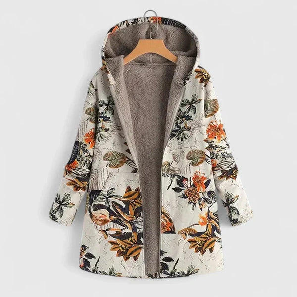 Women's Comfy Patterned Fleece Jacket