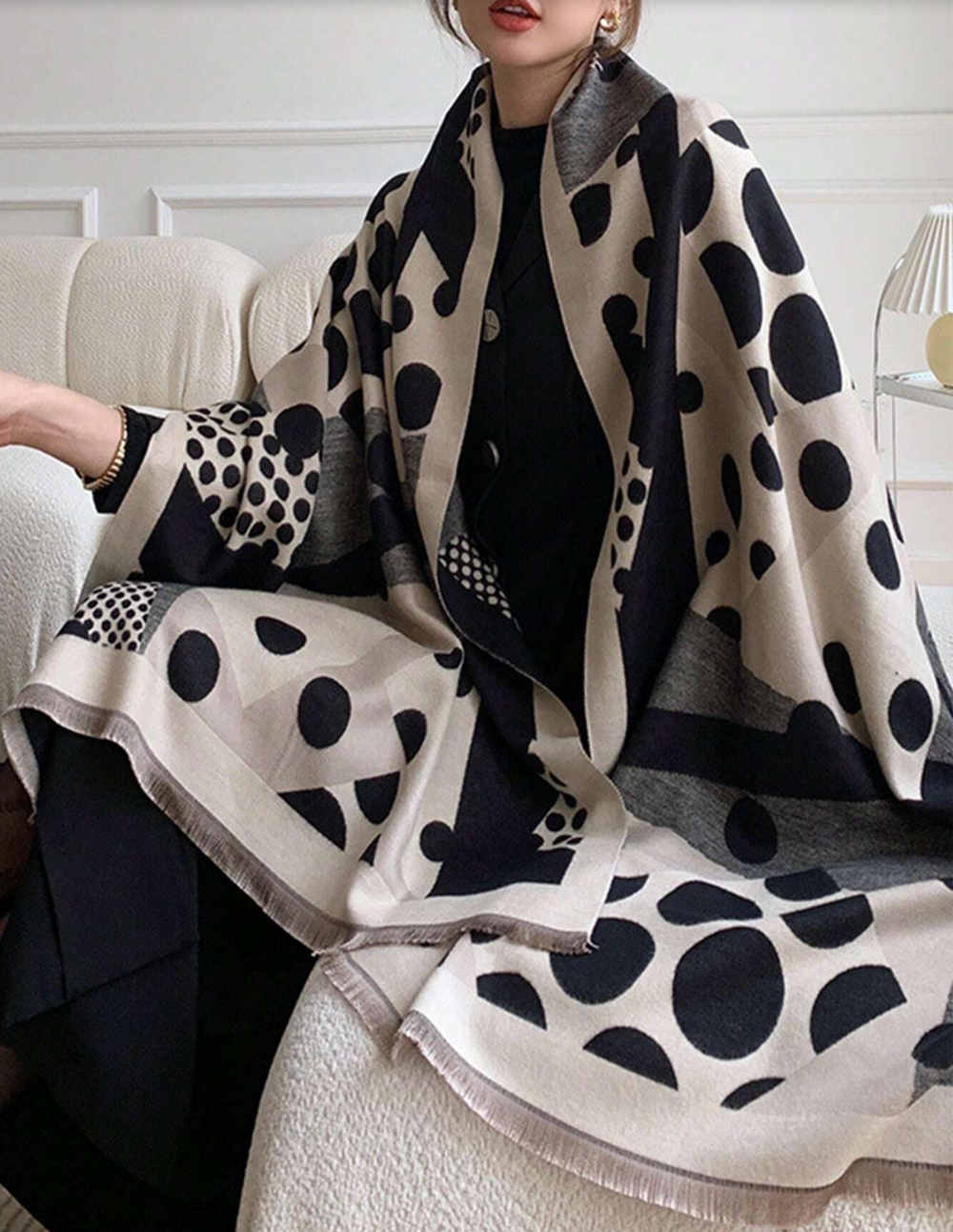 Valentina | Women's Oversized Winter Scarf Knit