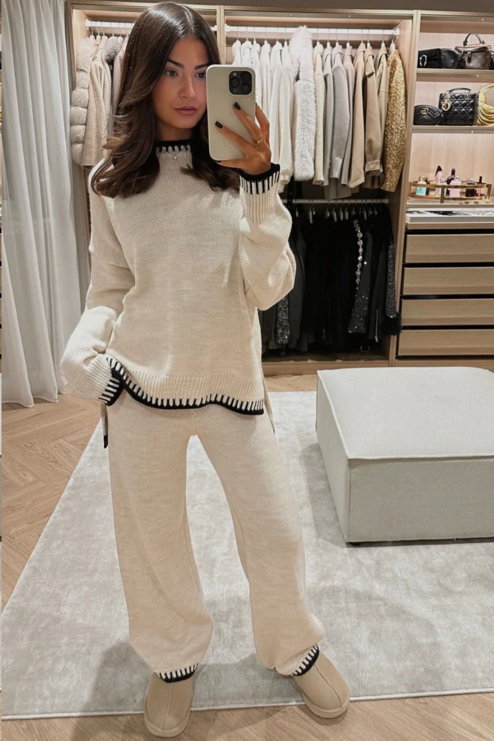 Vivien | Women's Ribbed Knit Lounge Set