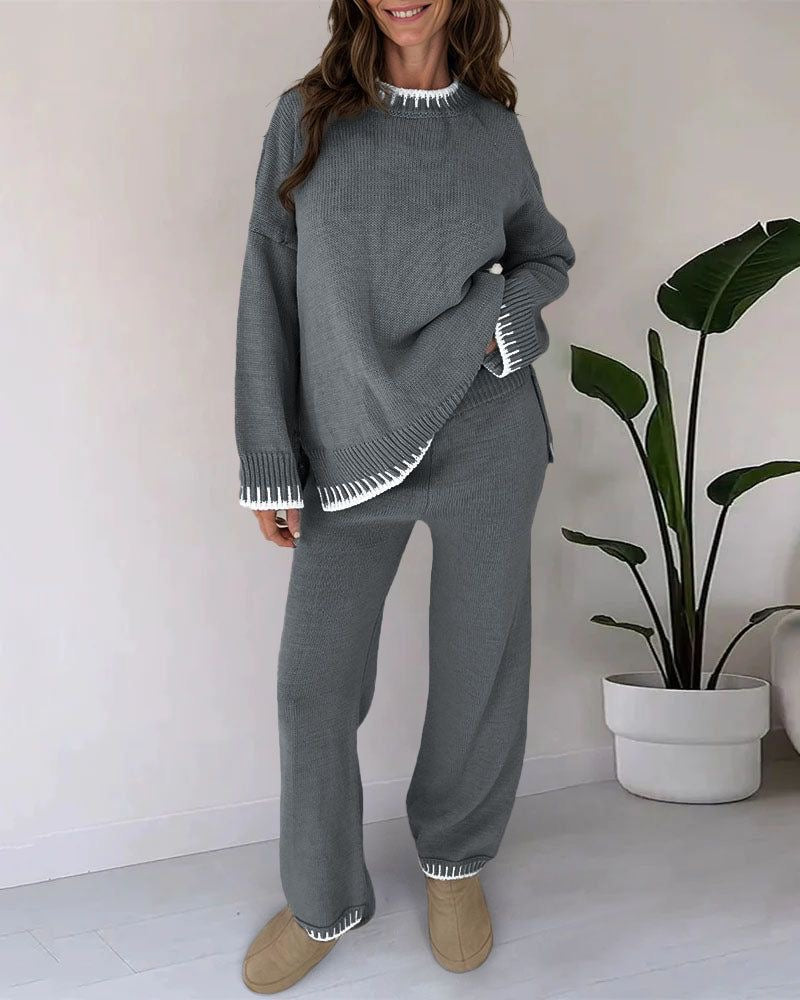 Vivien | Women's Ribbed Knit Lounge Set