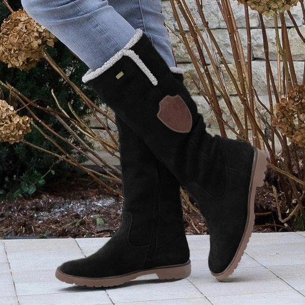 Women's Shearling-Trim Knee-High Winter Boots