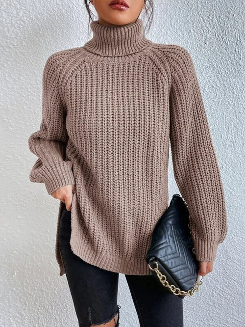 Women's Snug Roll-Neck Turtleneck Sweater