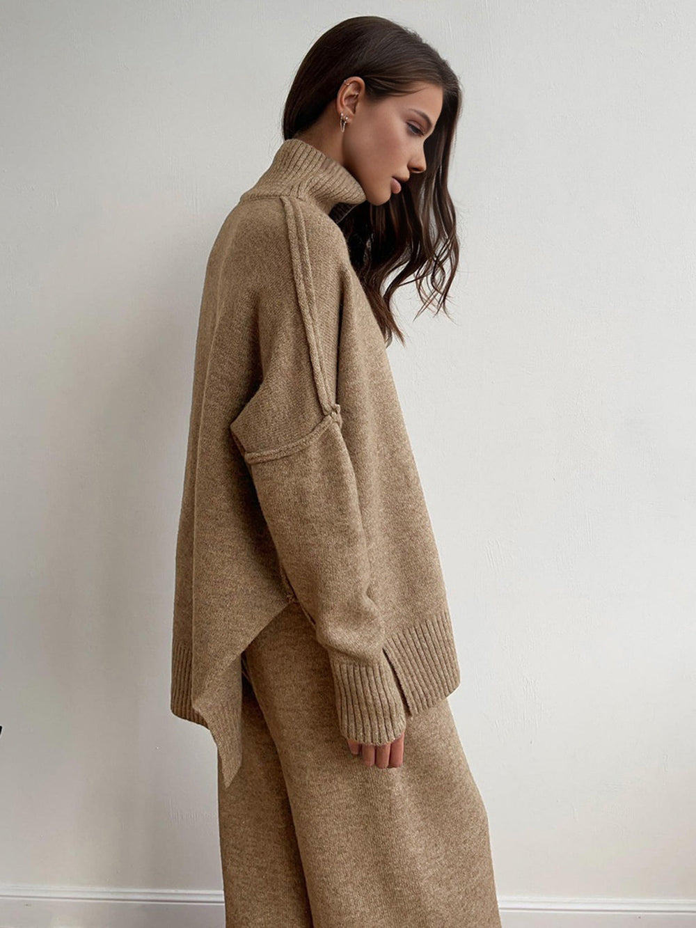 Wilhelmina | Women's Wide Leg Knit Lounge Set