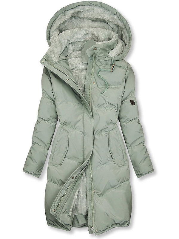 Women's Long Hooded Parka Winter Jacket