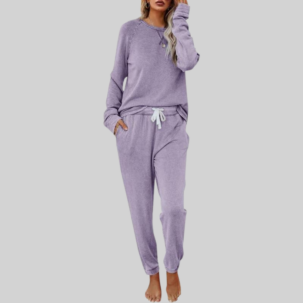 Wynne | Women's Long Sleeve Knit Lounge Set