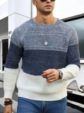 Men's Geometric Pattern Knitted Sweater