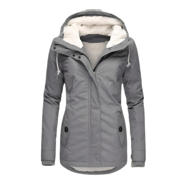 Women's Sherpa-Lined Waterproof Parka Jacket