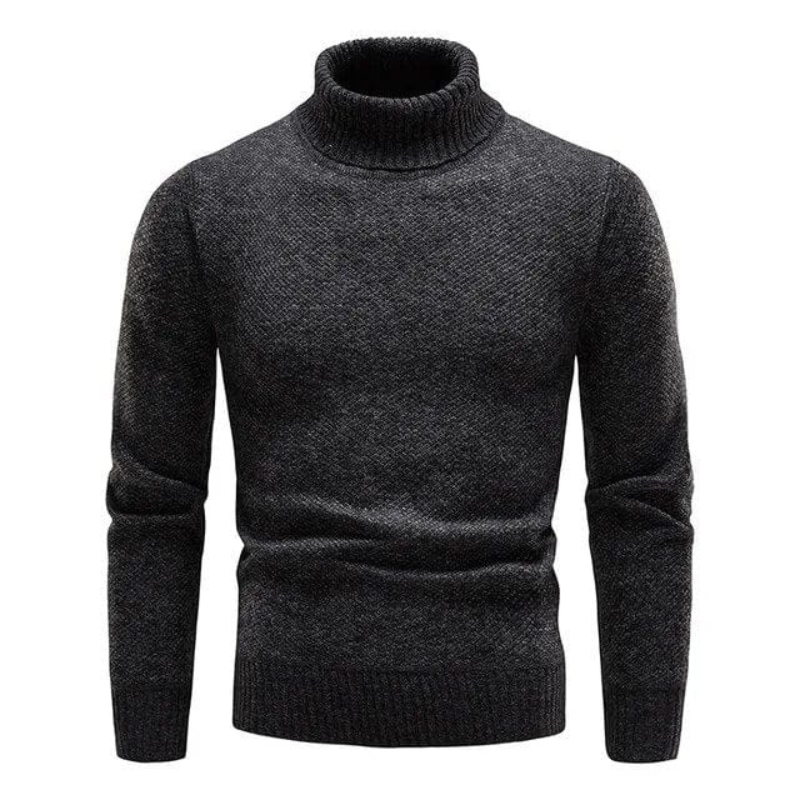 Men's Elegant Fine Knit Turtleneck Sweater