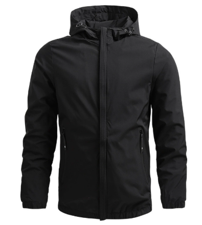 Men's Wind and Waterproof Jacket with Pockets