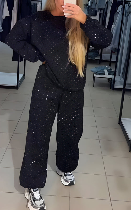 Women's Diamond Knit Lounge Set
