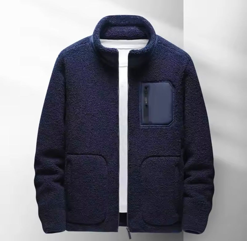 Men's Autumn Zip-Up Fleece Jacket