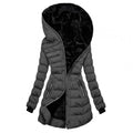 Women's Long Fleece-Lined Quilted Winter Jacket